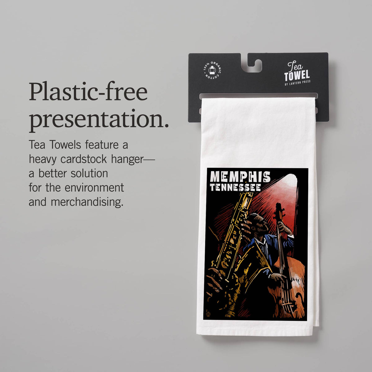 ORGANIC TEA TOWEL Memphis, Tennesse, Jazz Scene