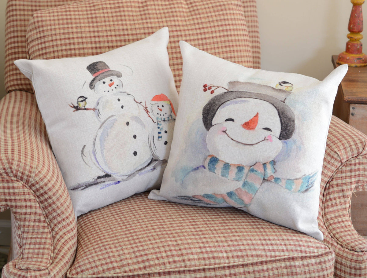 Snow Couple Pillow Cover