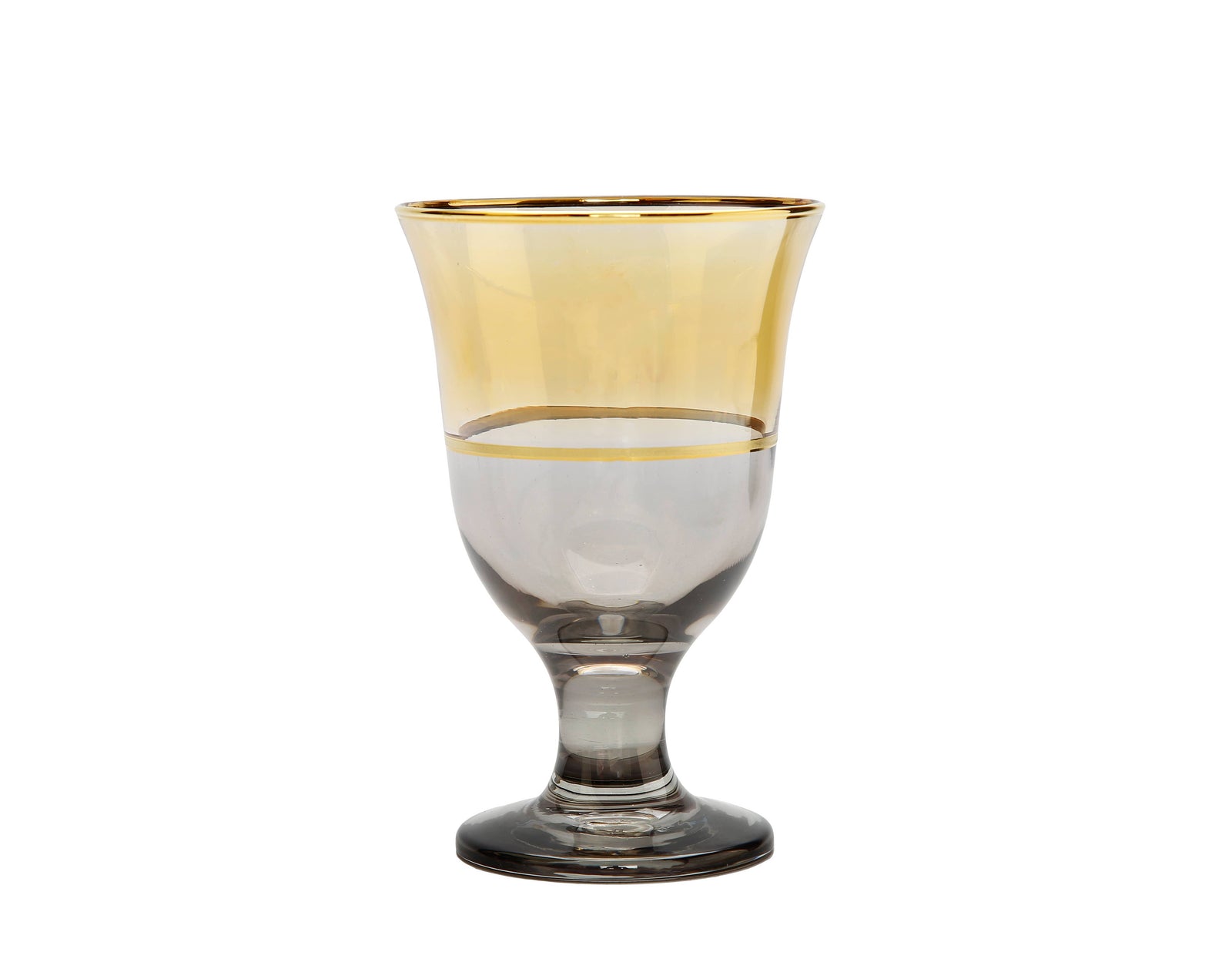 Short Stem Glasses Amber/Gold