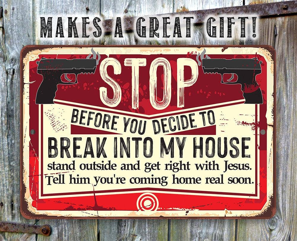 Before You Decide - Metal Sign: 8 x 12