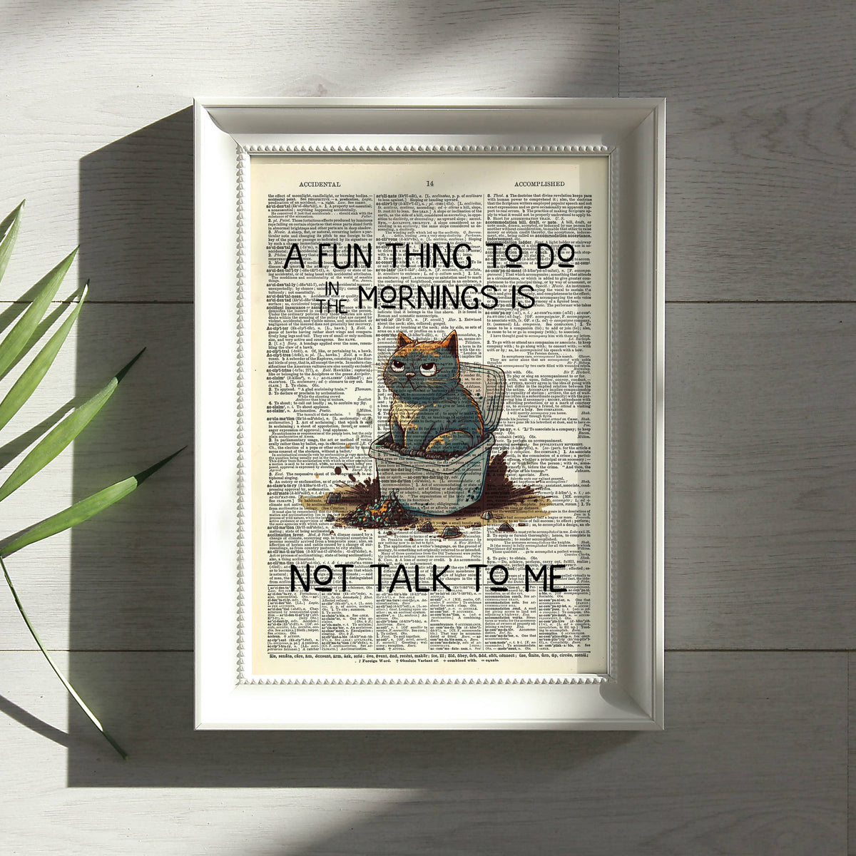 Art Print Dictionary Page | Vintage | A Fun Thing To Do