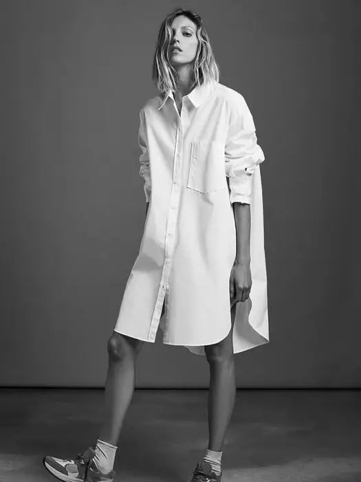 Boyfriend Oversized Cotton Shirt ONE SIZE