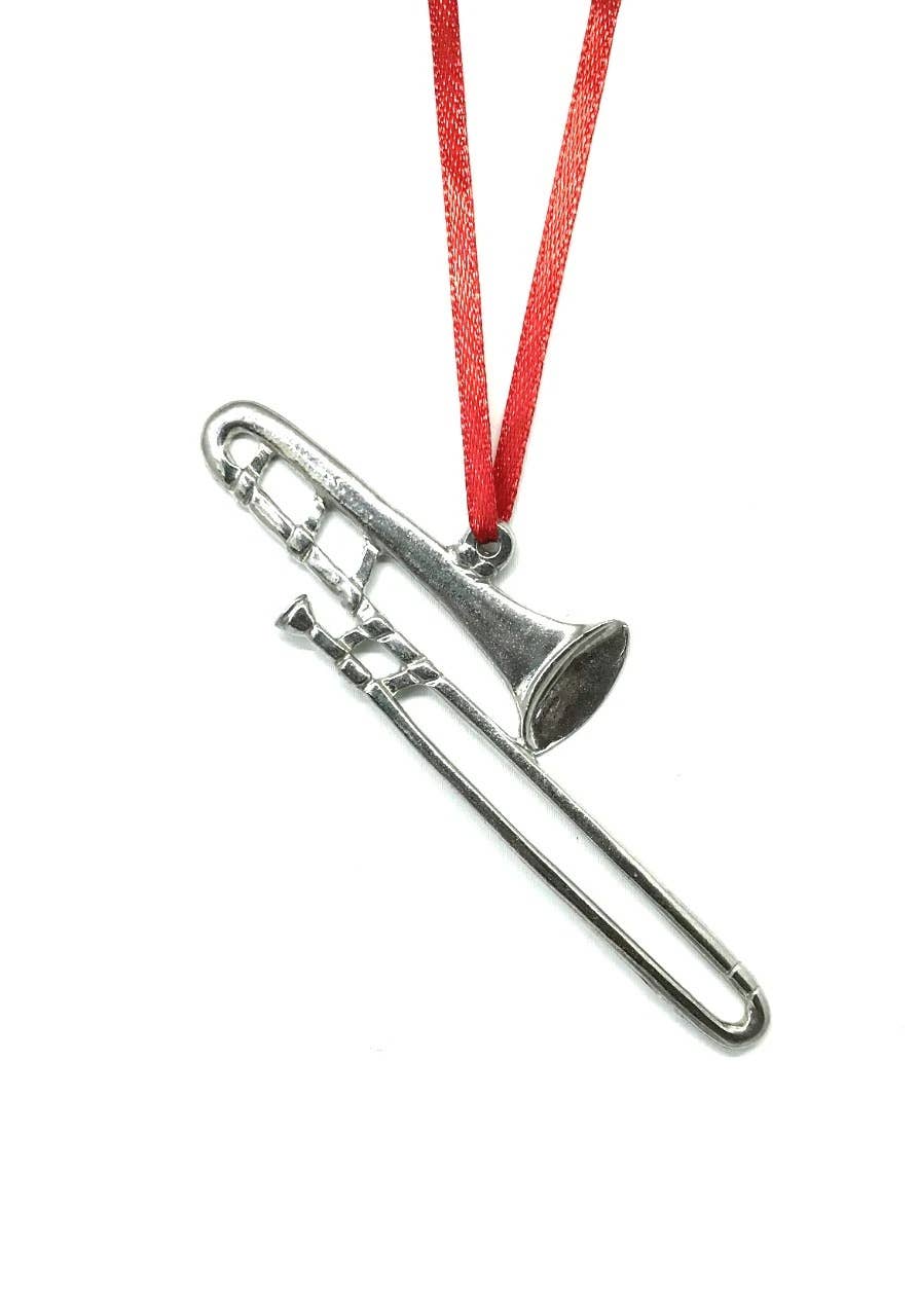 Handmade Music Christmas Ornament - Trombone