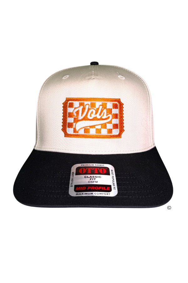 Tennessee Ticket Natural/Black Embroidered Hat©