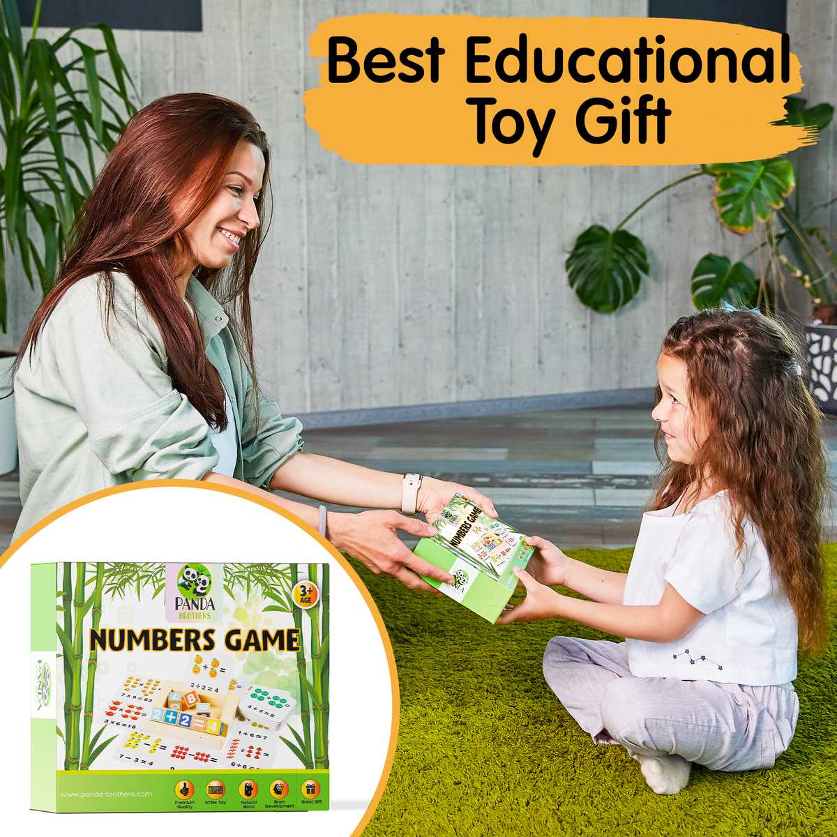 Montessori Toy for Kids - Number Blocks - Math Learning Toys