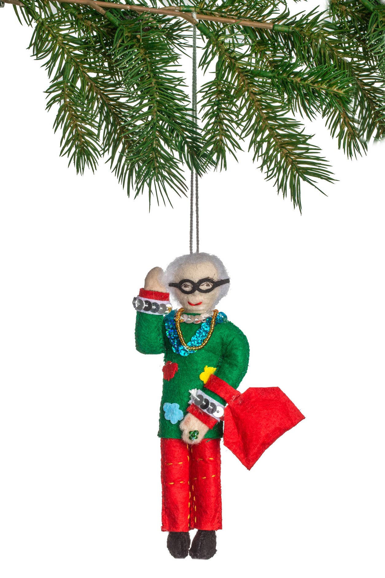 Iris Apfel Ornament