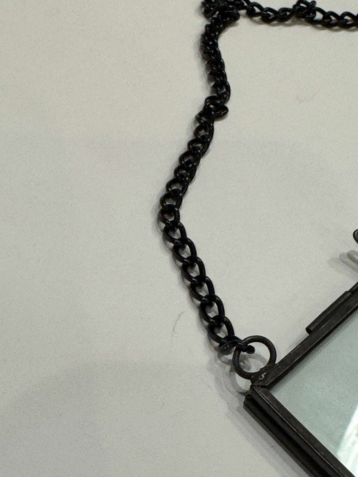 4" x 4" Black Zink Glass Frame