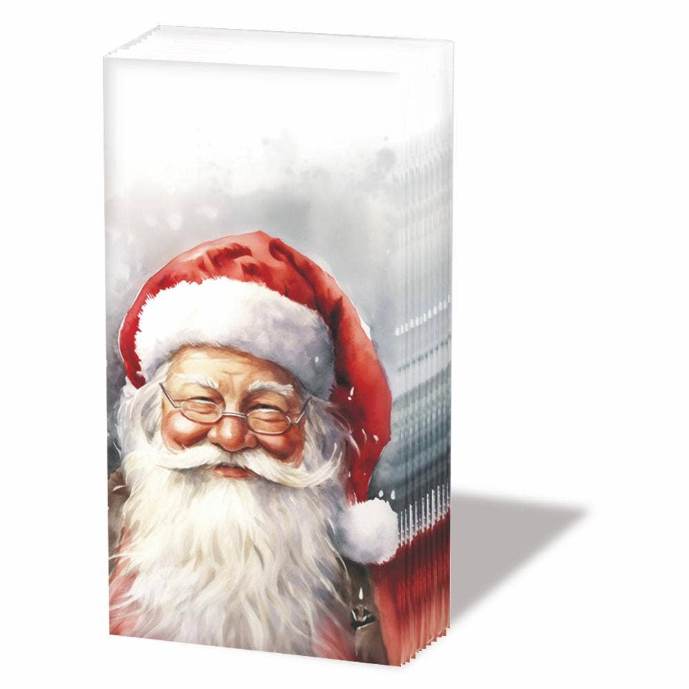 POCKET TISSUE- HAPPY SANTA BY AMBIENTE