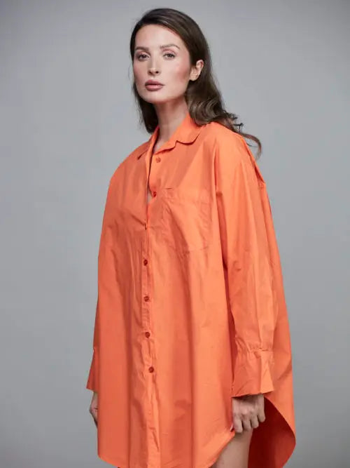 Boyfriend Oversized Cotton Shirt ONE SIZE