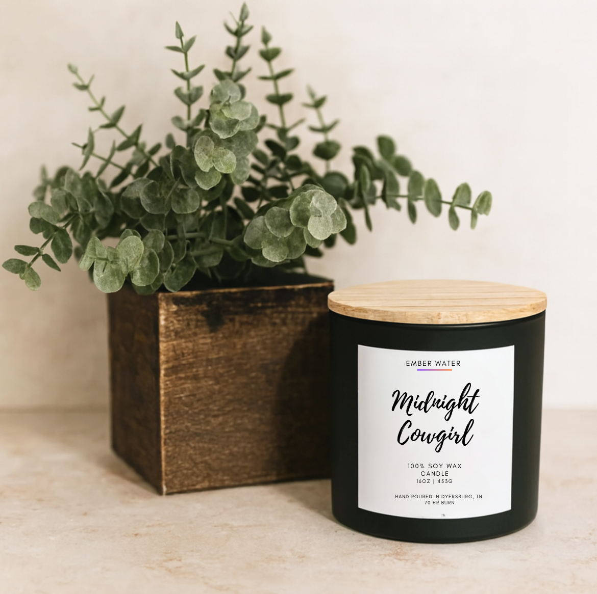 Midnight Cowgirl 16 oz 100% Soy Candle