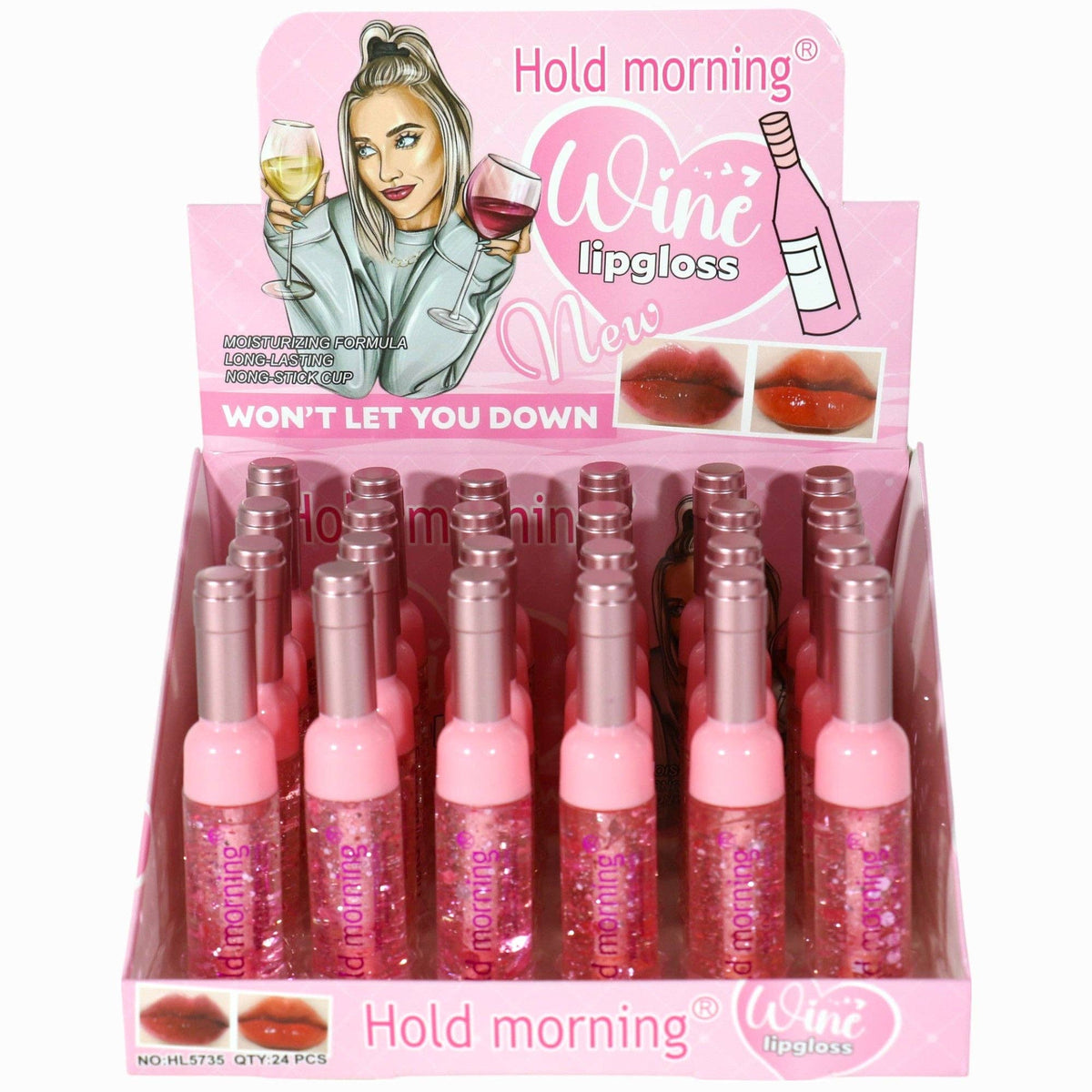 Hold Morning Wine Bottle Lip Gloss