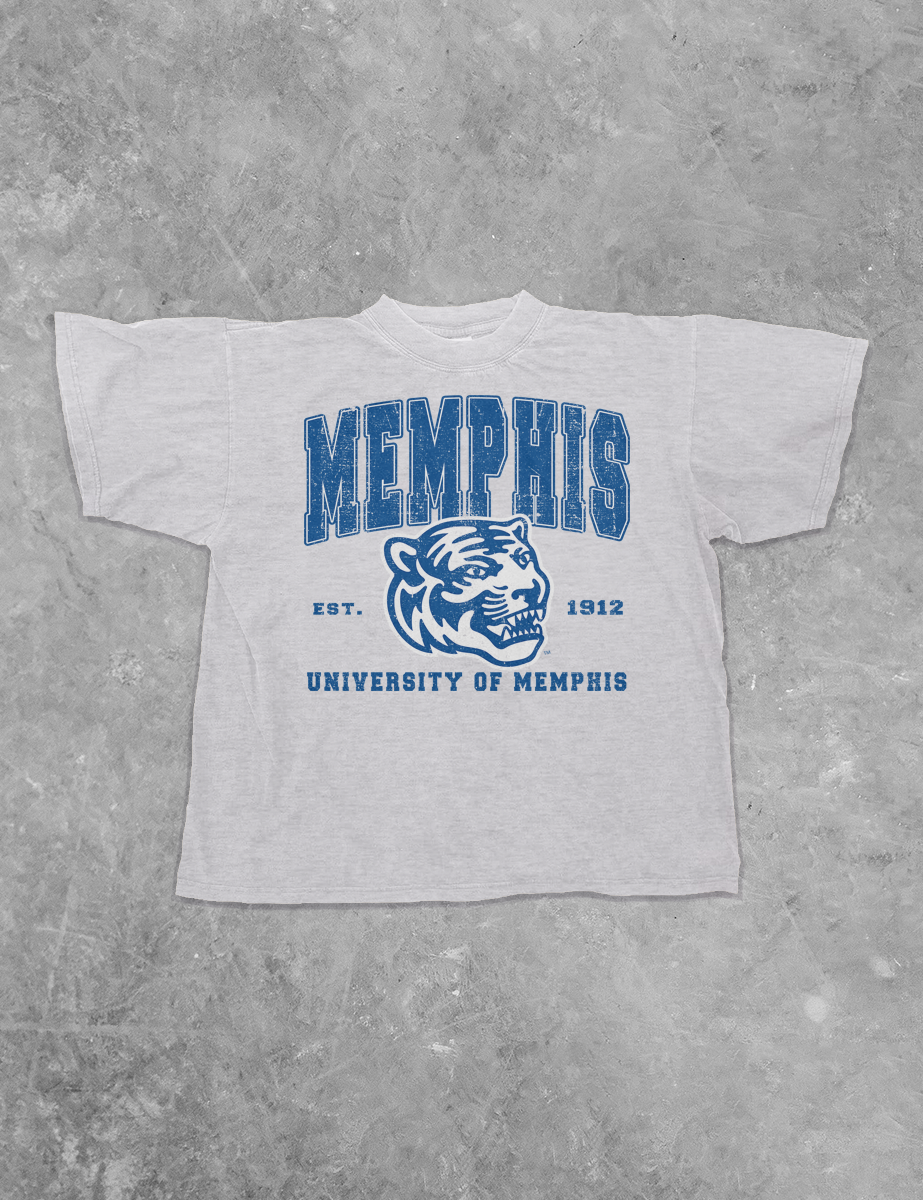 90's Memphis University Tigers Boxy Cotton TShirt