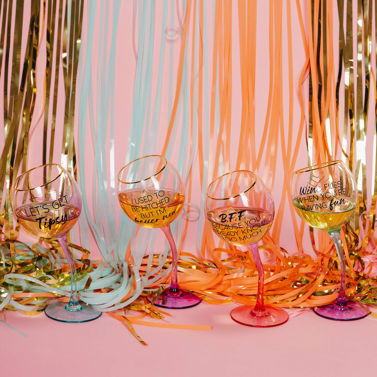 Tipsy - 11 oz Tipsy Stemmed Wine Glass