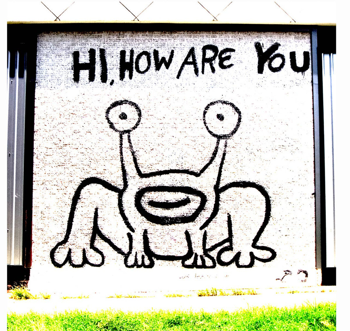 Hi How Are You Mural Ceramic Coaster