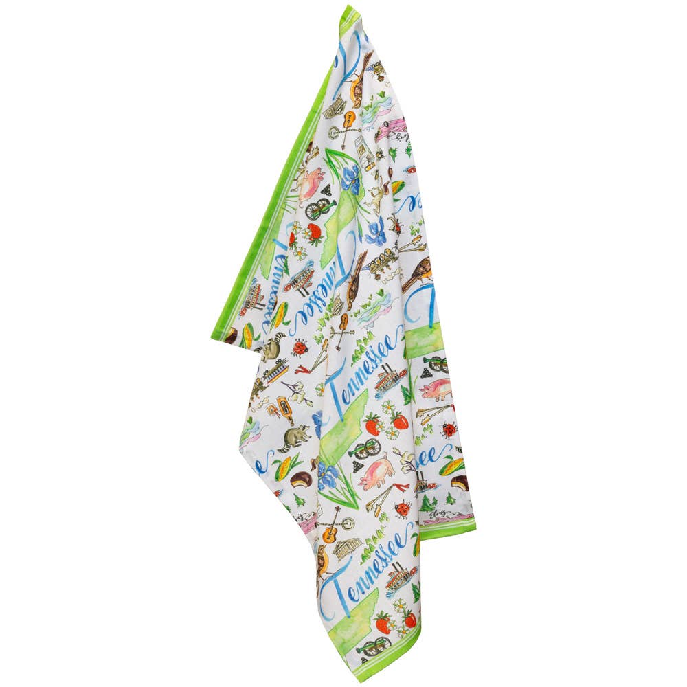 TN Tennessee State Collection 28" Cotton Tea Towel