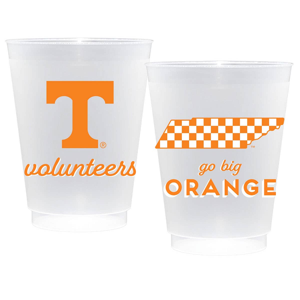 Tennessee Volunteers NCAA Frost Flex Plastic Cup (Set of 10)