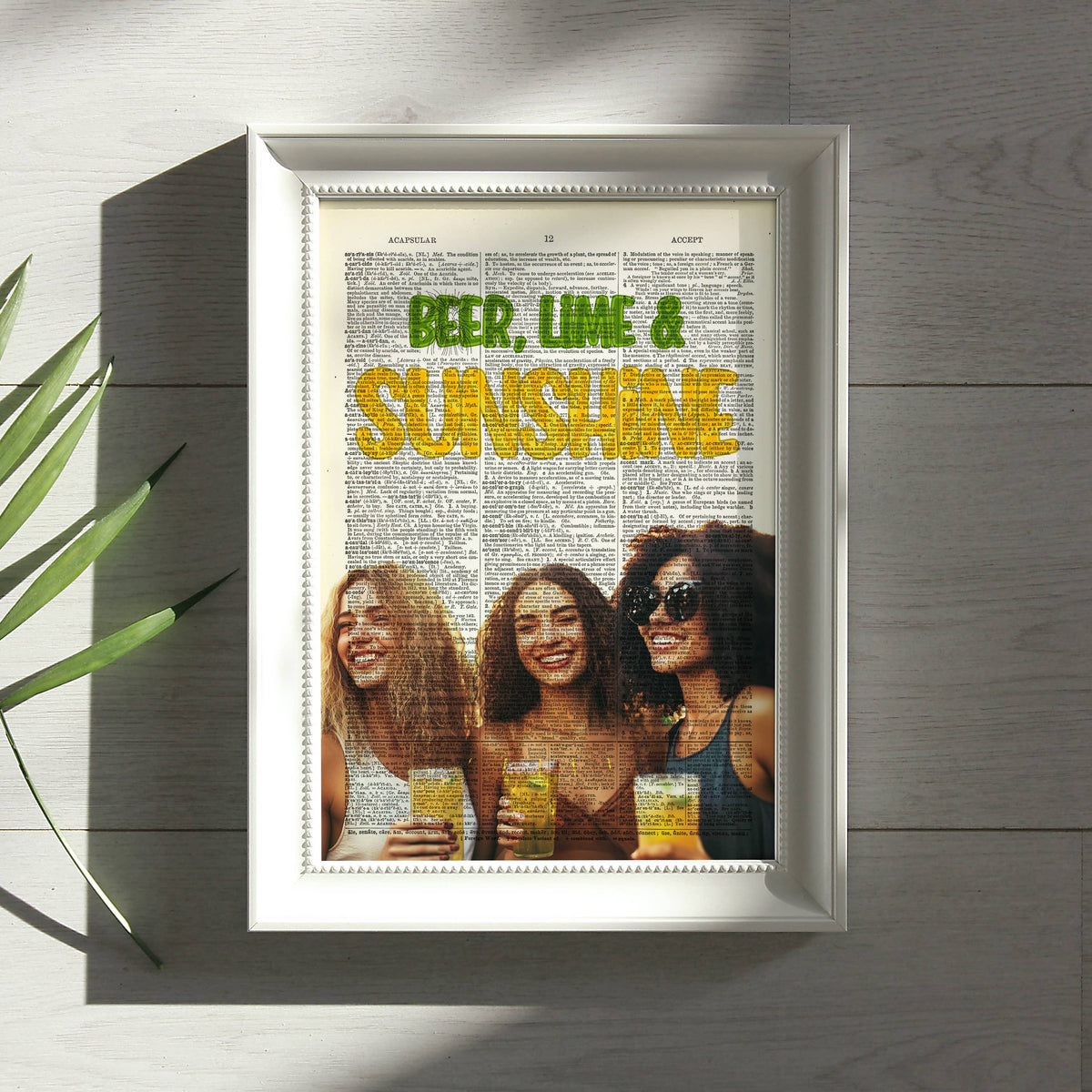 Art Print Dictionary Page | Beer, Lime &amp; Sunshine