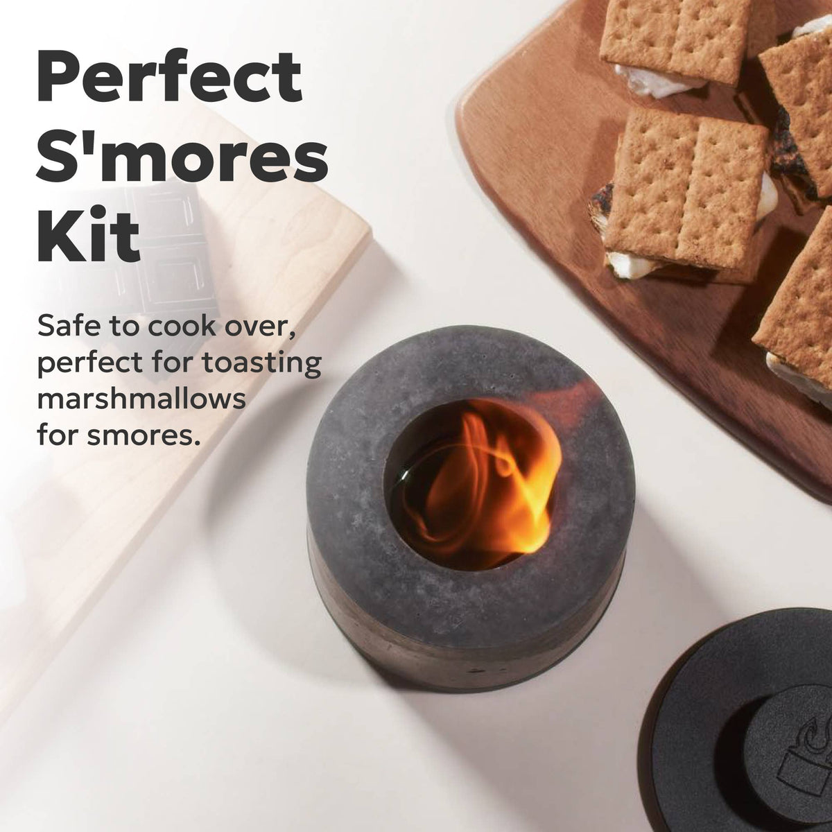 FLIKRFIRE® Table Top Fireplace: Black/Round