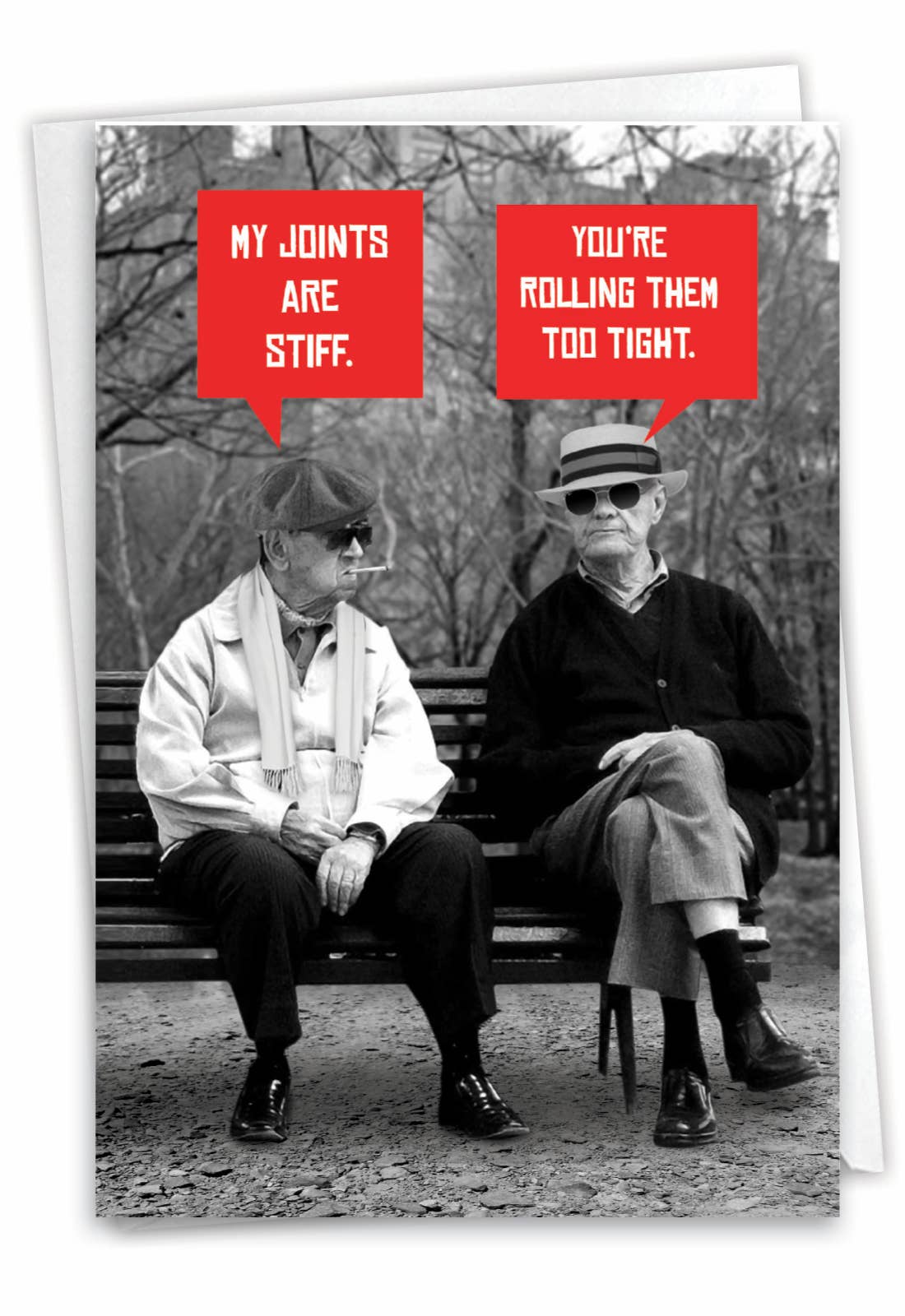 Men Stiff Joints Funny Birthday Greeting Card