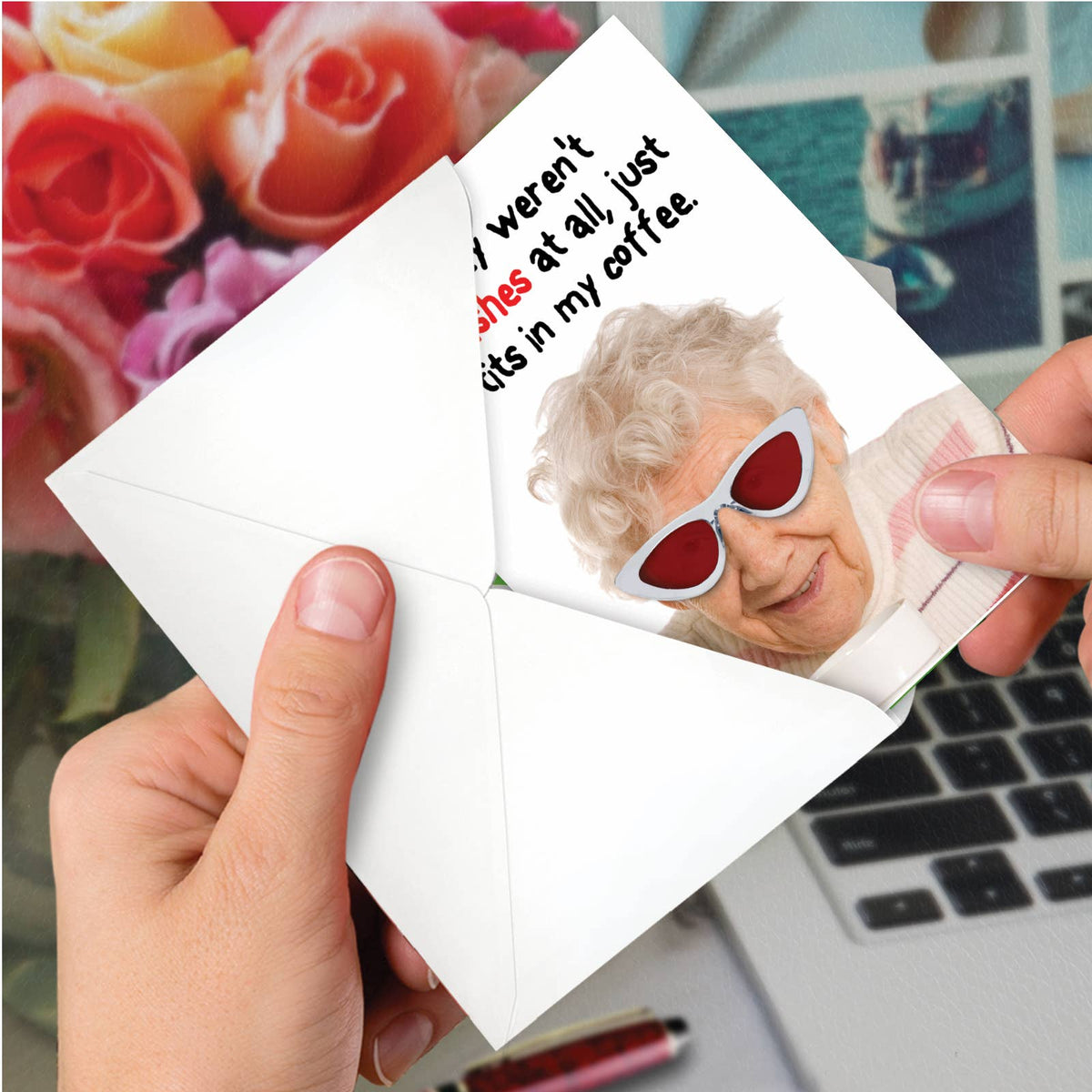 Not Hot Flashes Funny Birthday Greeting Card