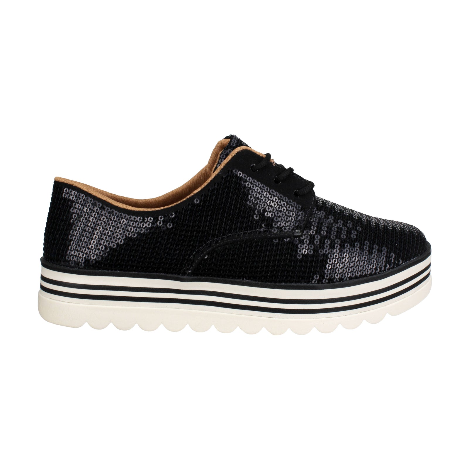 Sequins Sneakers: Black