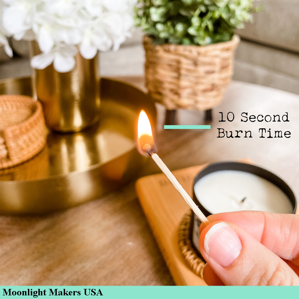 Fancy Safety Matches in Glass Vial -