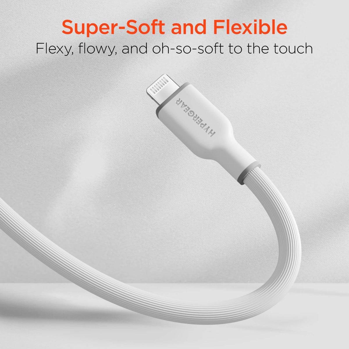 FlexiPro USB-C to Lightning Soft-Touch FastCharge Cable 10ft