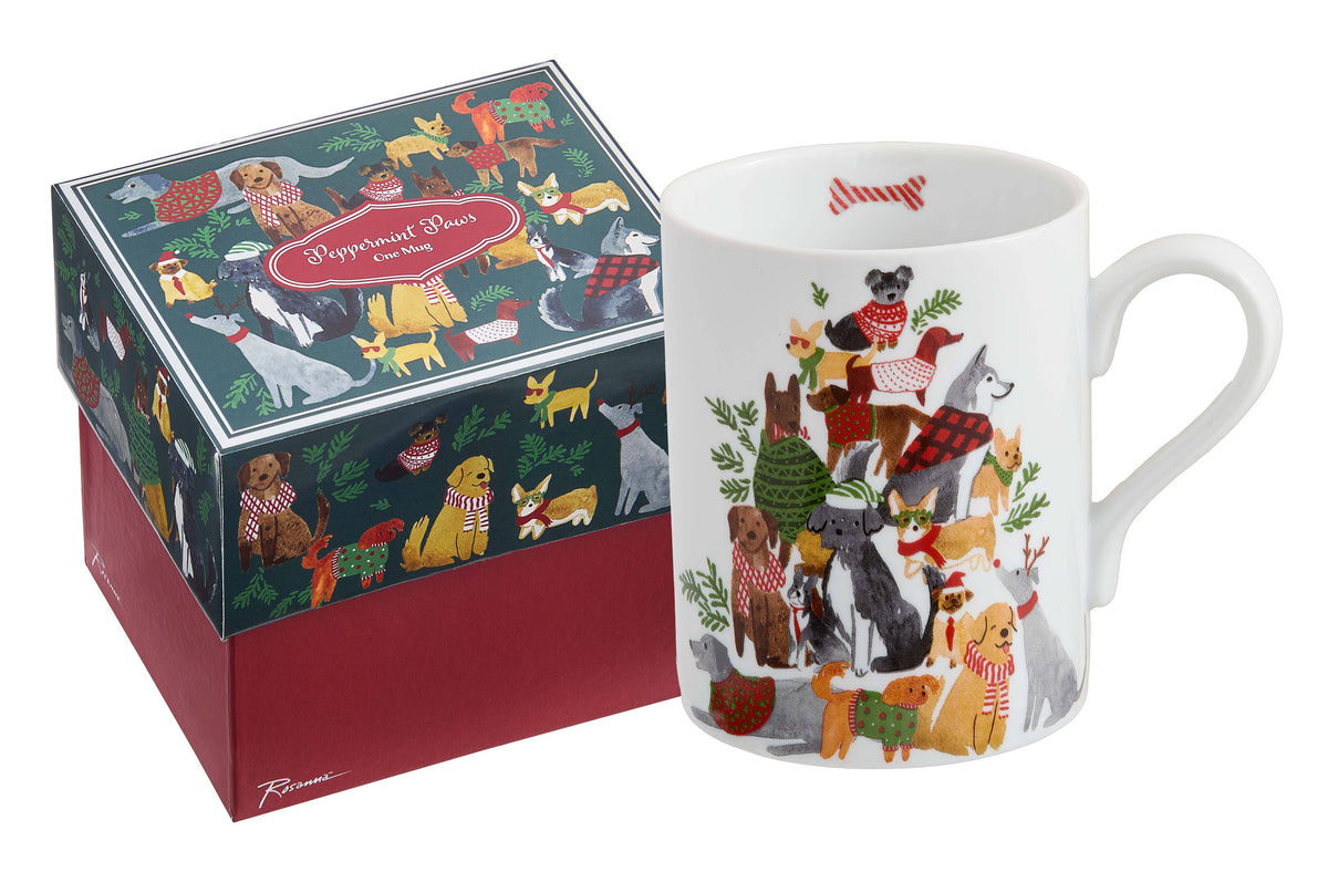 Holiday Pets Peppermint Paws Mug