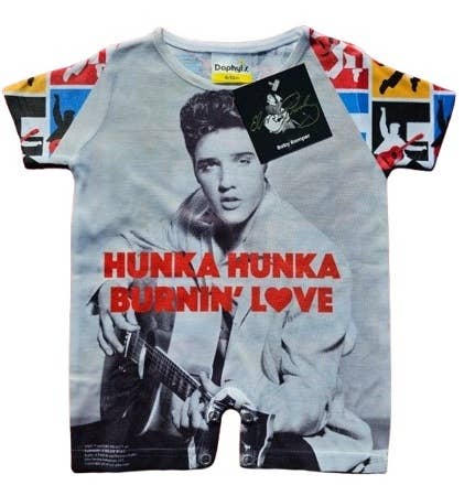 Elvis Presley Hunka Burnin Love Unisex Onesie Romper