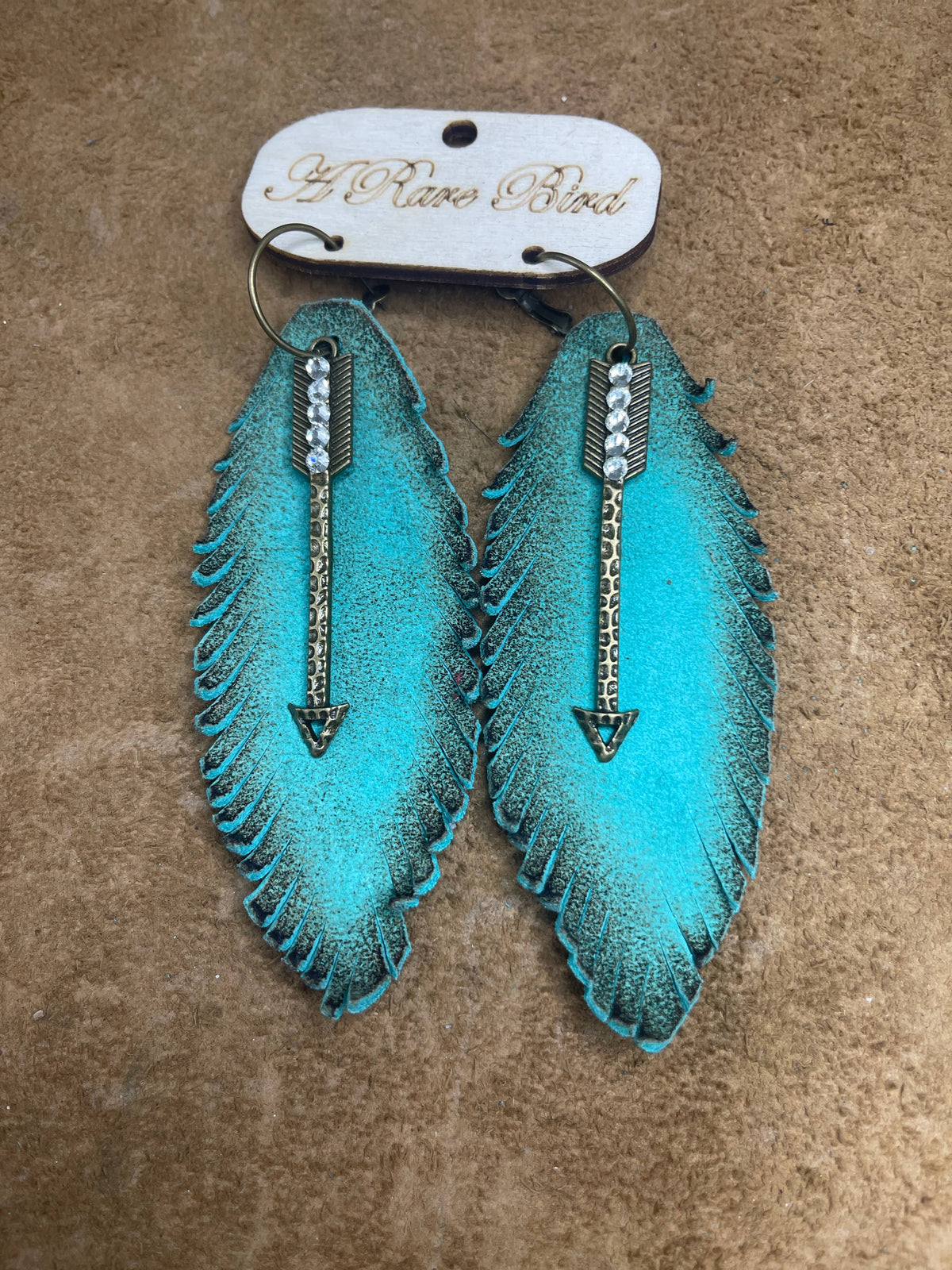 "Follow Your Arrow" Light Turquoise Earrings