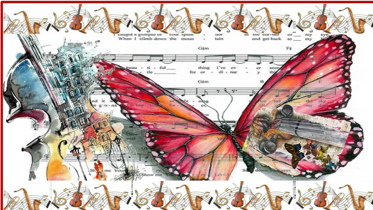 Artistic Melody Butterfly Scarf