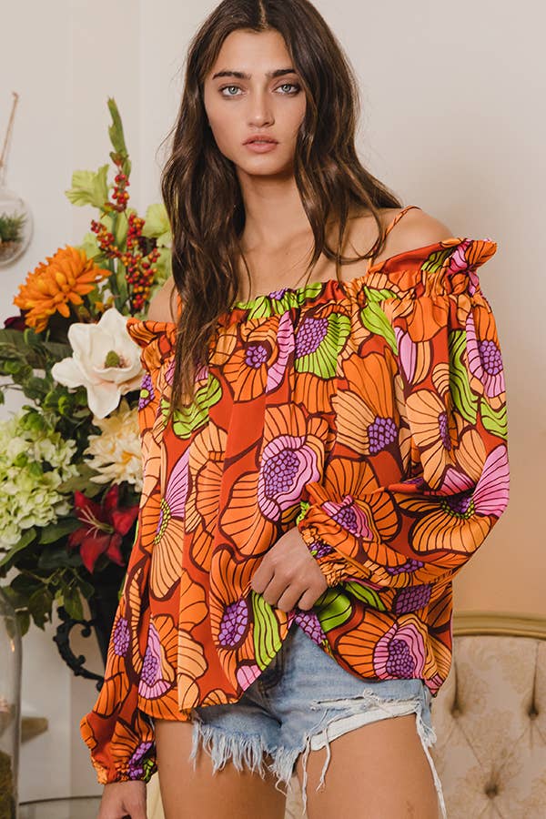 Floral Oversized Top