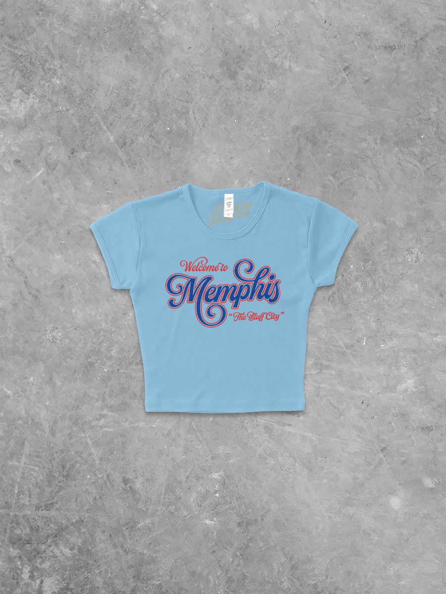 Welcome to Memphis, Vintage Sports Micro-Ribbed Baby Tee