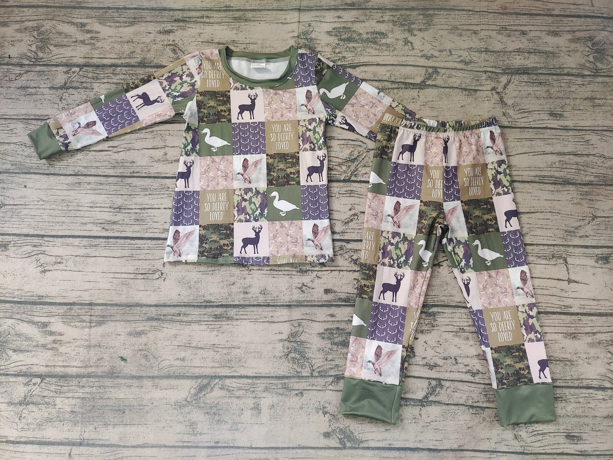 Baby Boys Hunting Fall Pajamas clothes sets: 3-6M