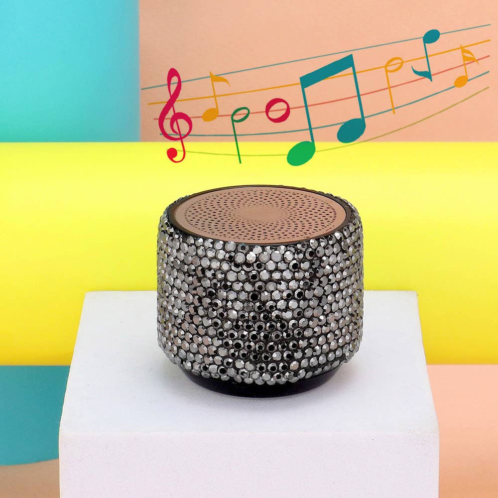 Mini Portable Bling Studded Wireless Speaker
: PEACH