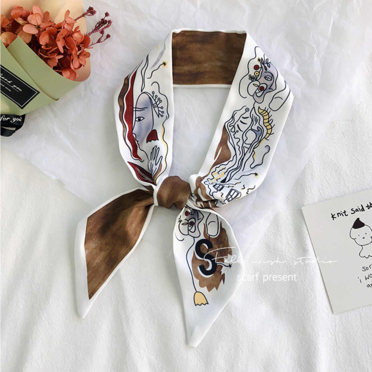 Ribbon Scarf/ Purse Scarf