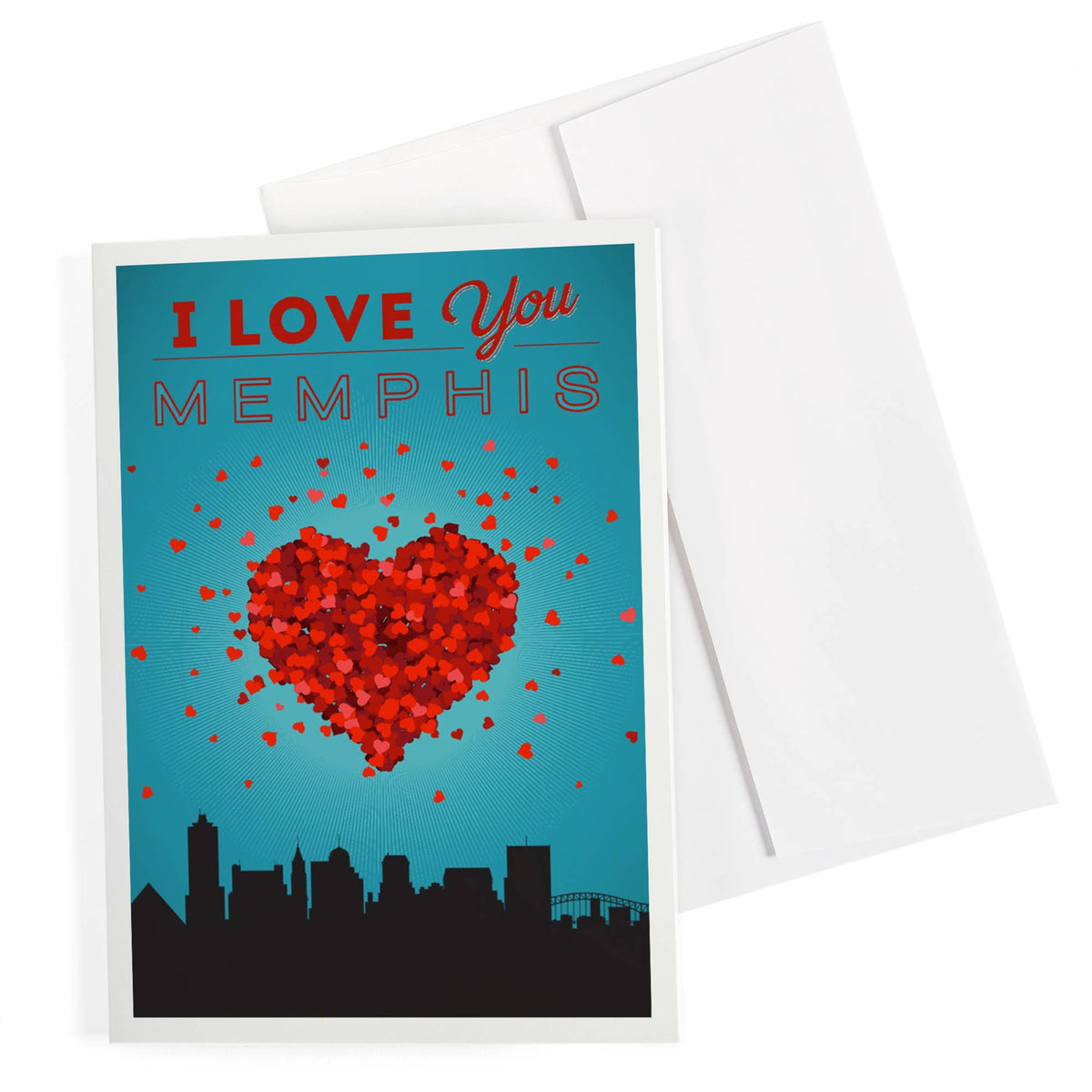 GREETING CARD I Love You Memphis, Tennessee