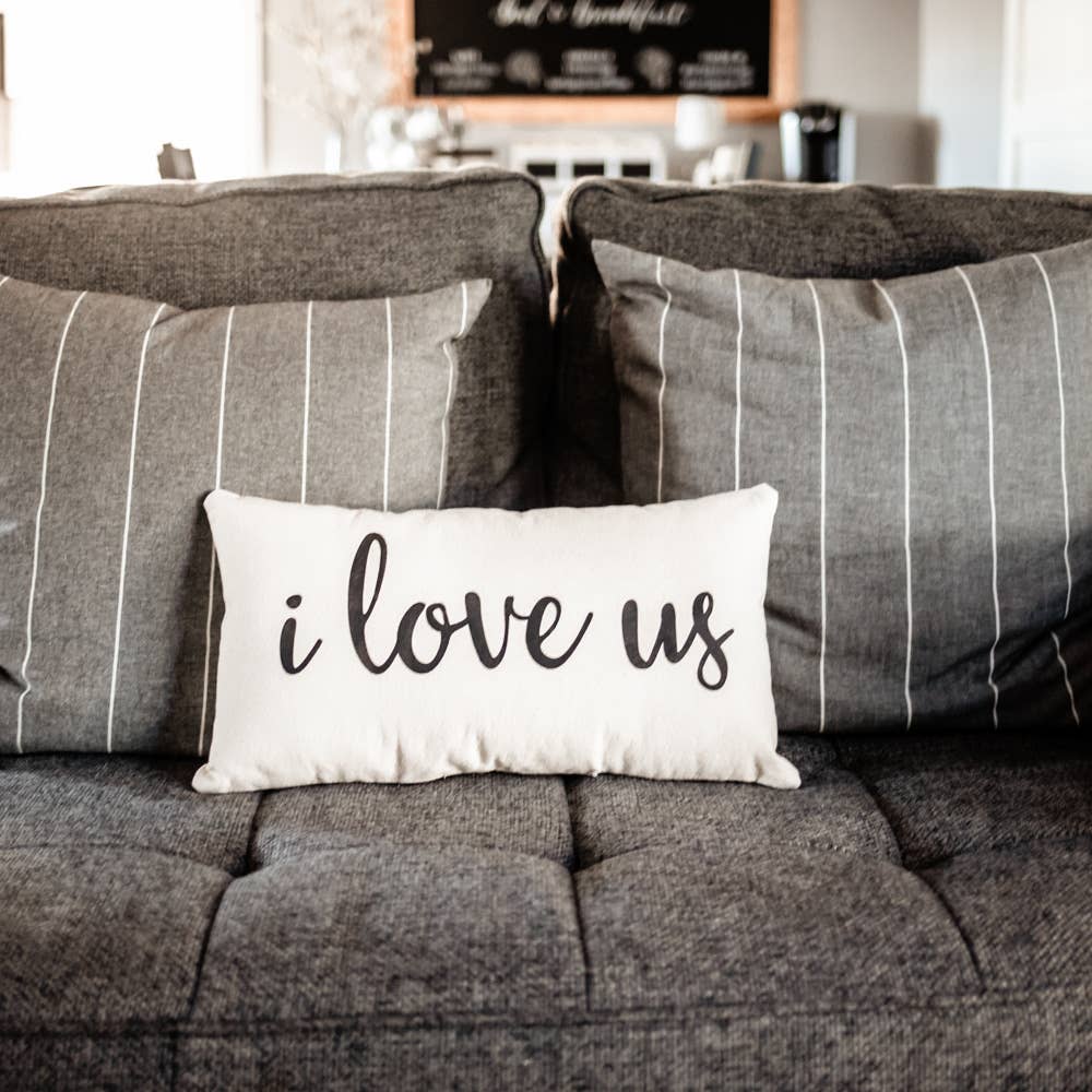 I Love Us Decorative Accent Lumbar Pillow