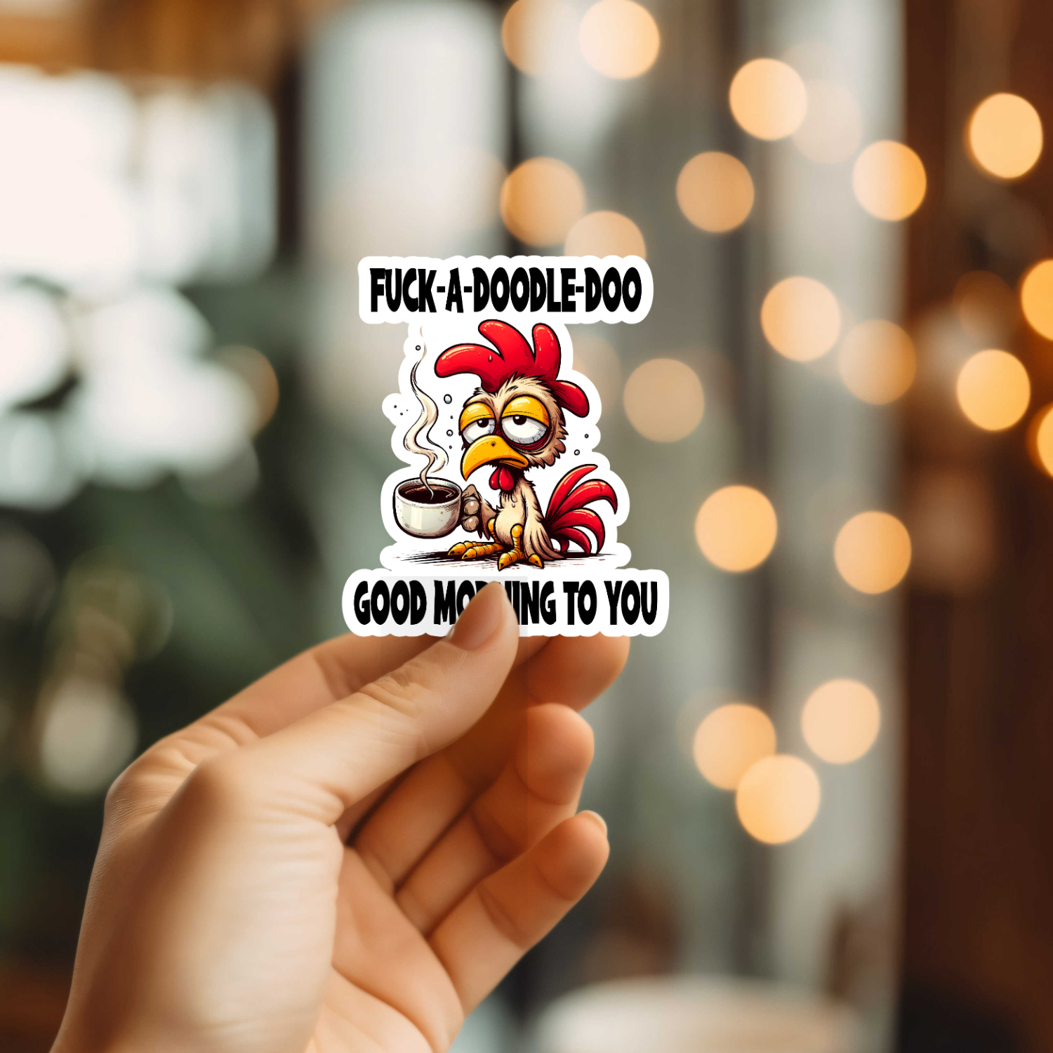 Funny Good Morning To You Vinyl Sticker