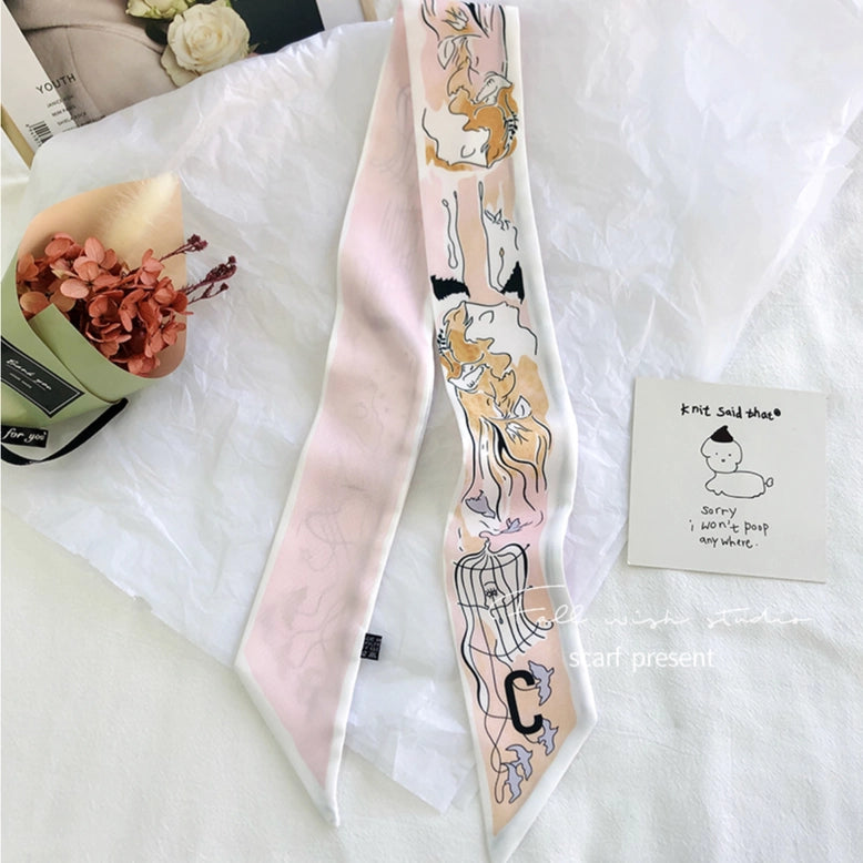 Ribbon Scarf/ Purse Scarf