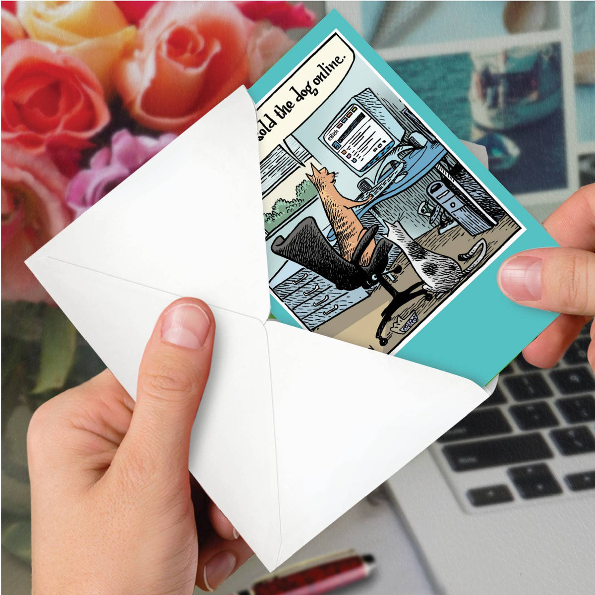 Sold The Dog Funny Birthday Greeting Card