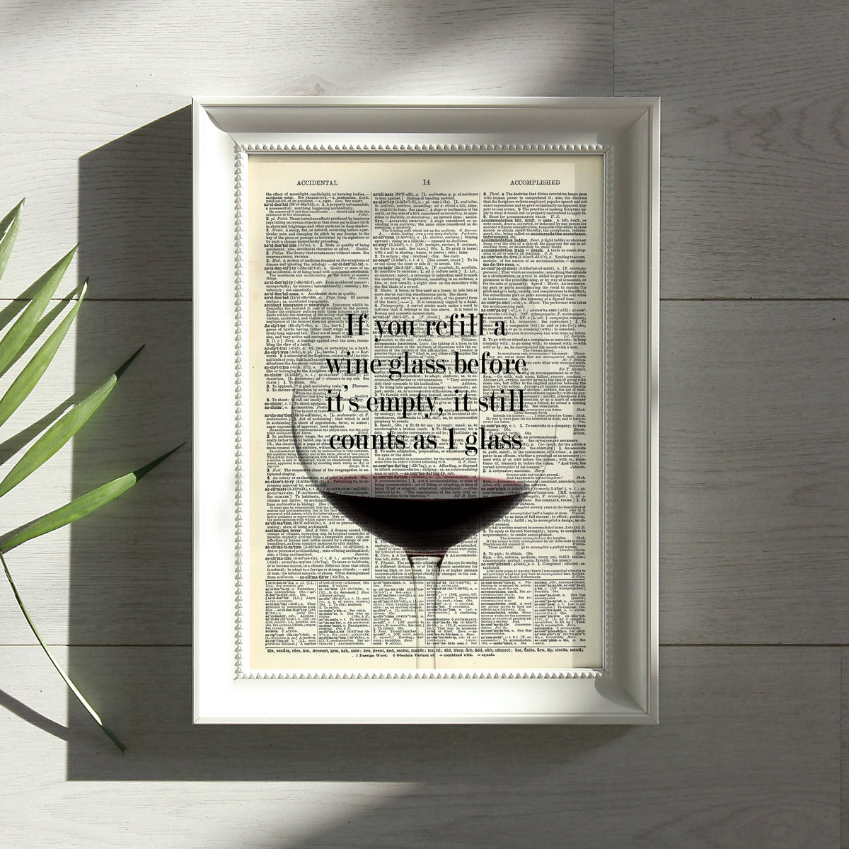 Art Print Dictionary Page | Vintage | If You Refill