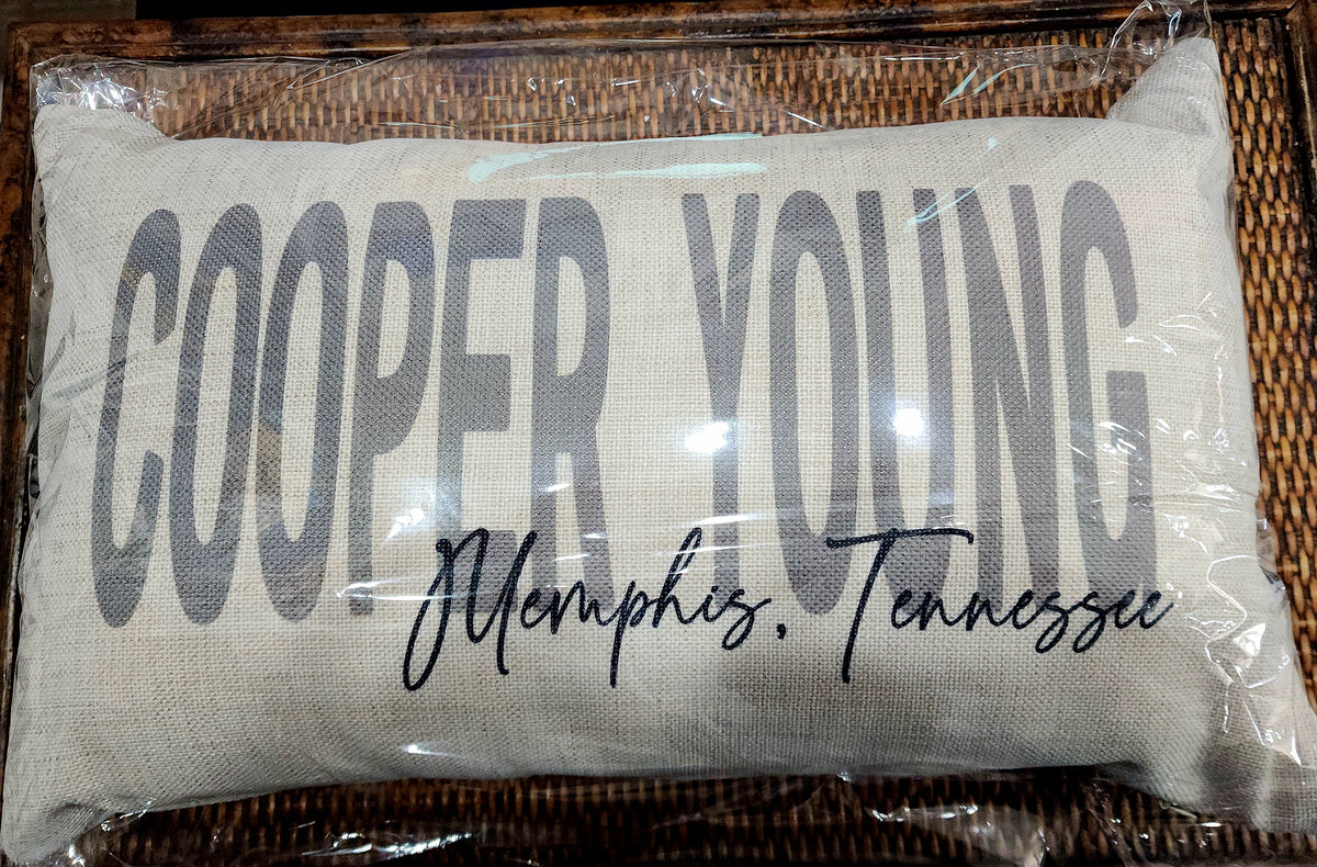 COOPER YOUNG Pillow Memphis Tennessee