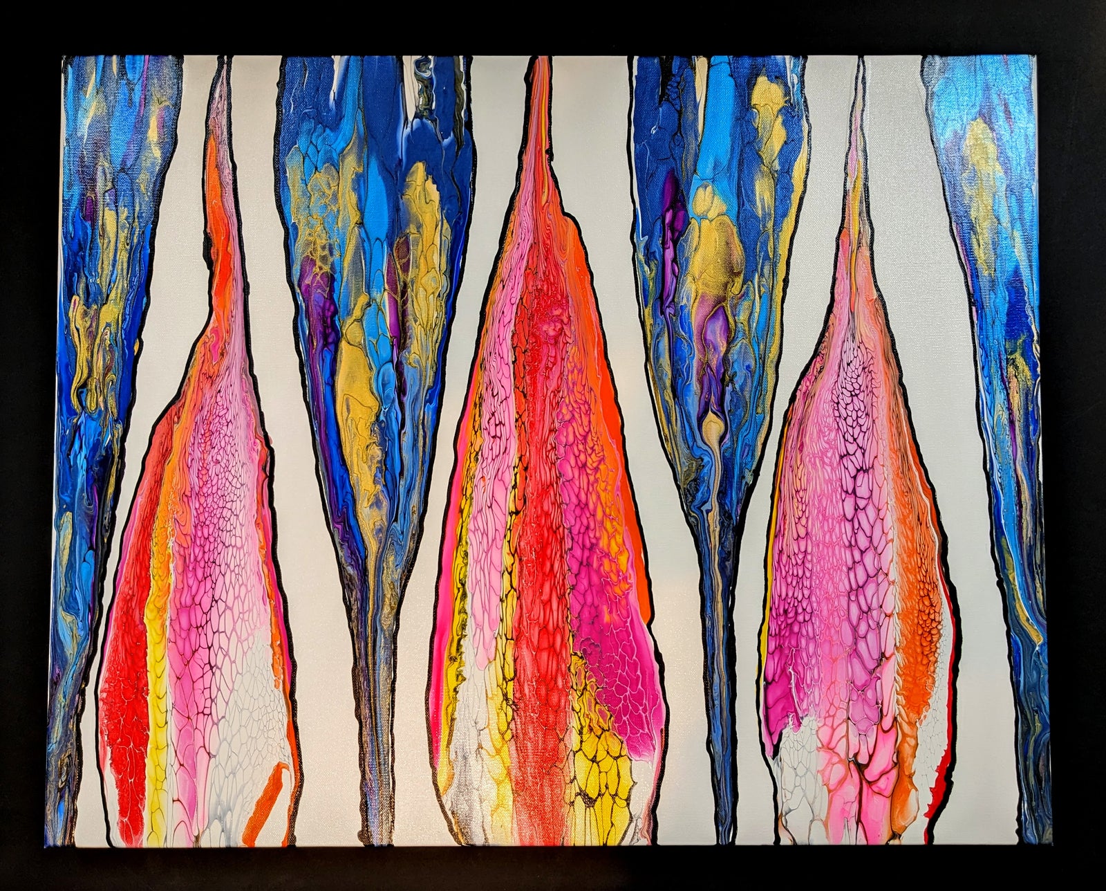 Canvas Art  - "Coexist" 24" x 30" by Local Artist Sandra Barrett