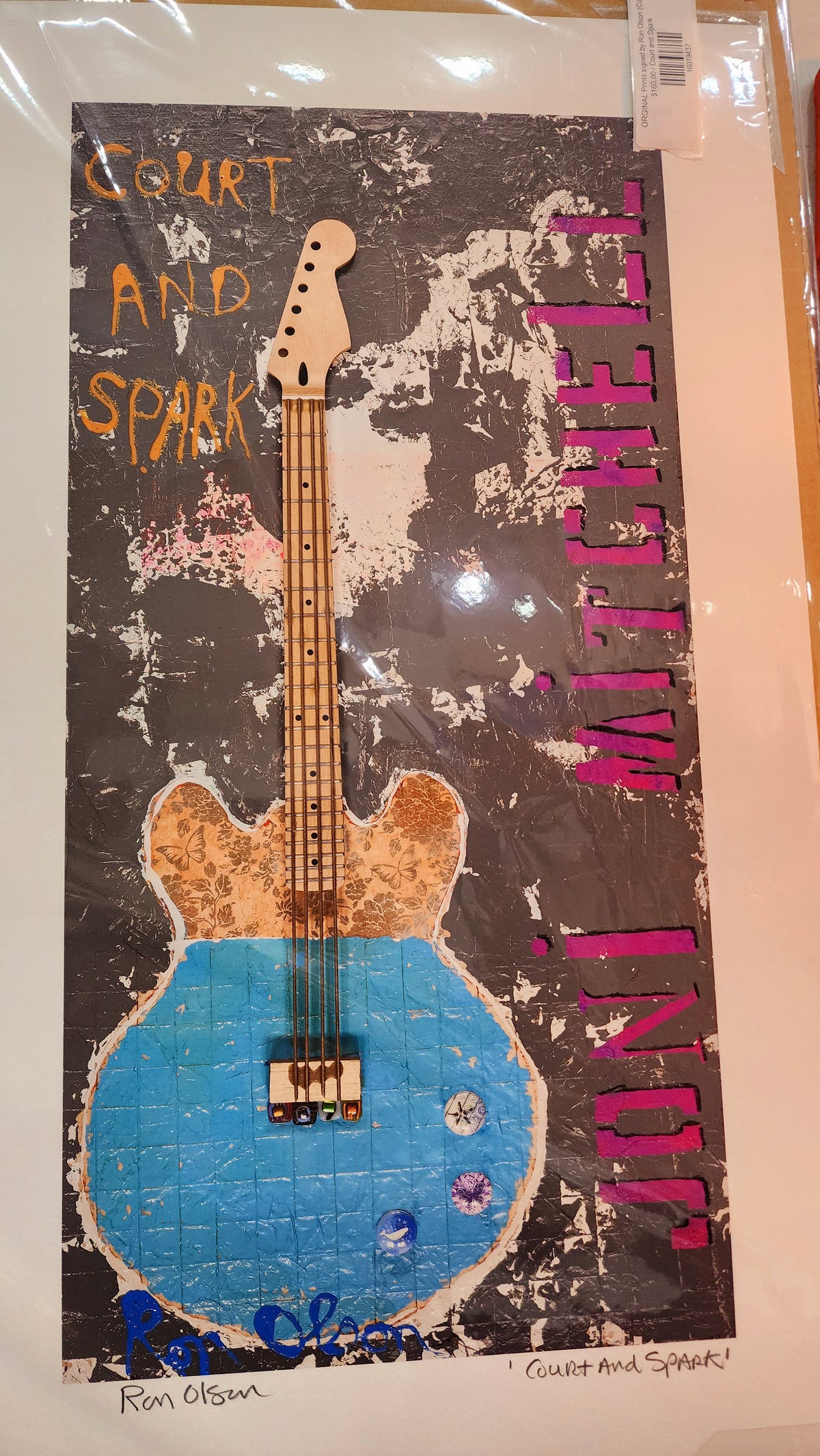 "Court and Spark" signed PRINT of an original painting by local Memphian Ron Olson