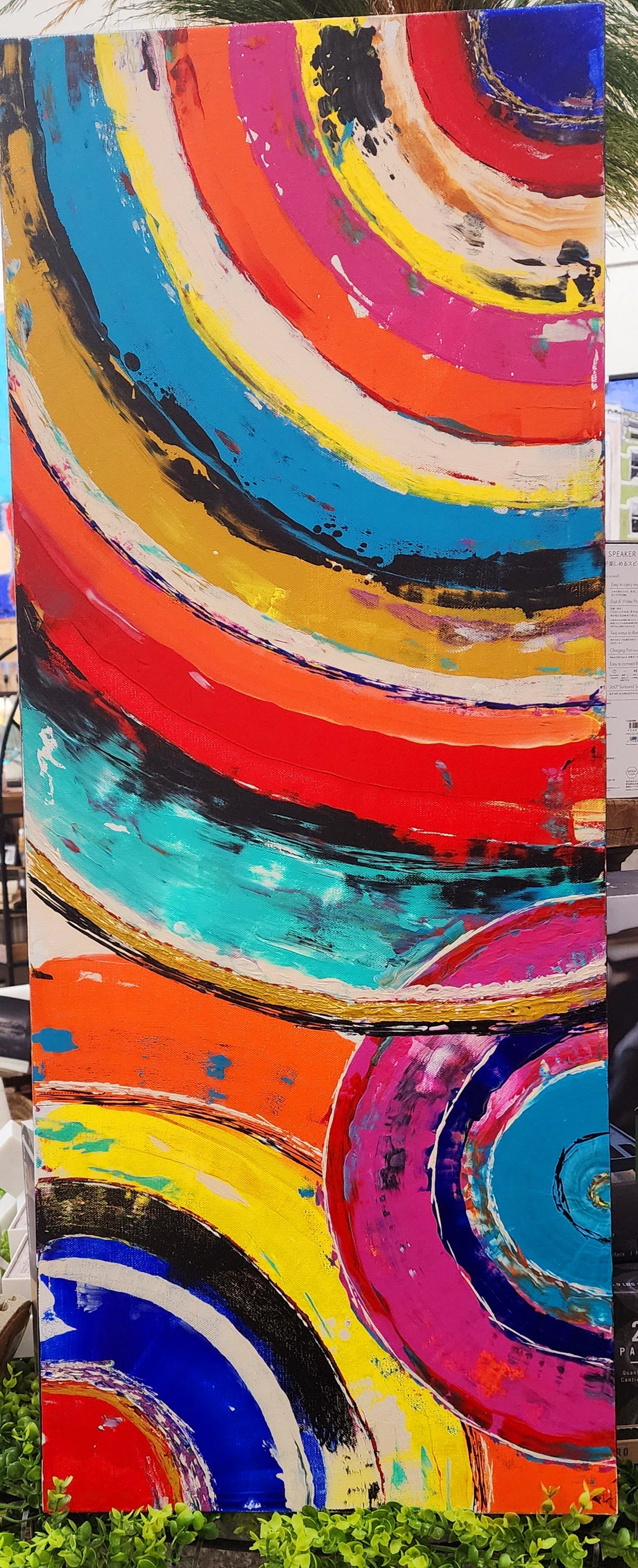 Canvas Art  - "Crescendo" 16" x 40" by Local Artist Sandra Barrett