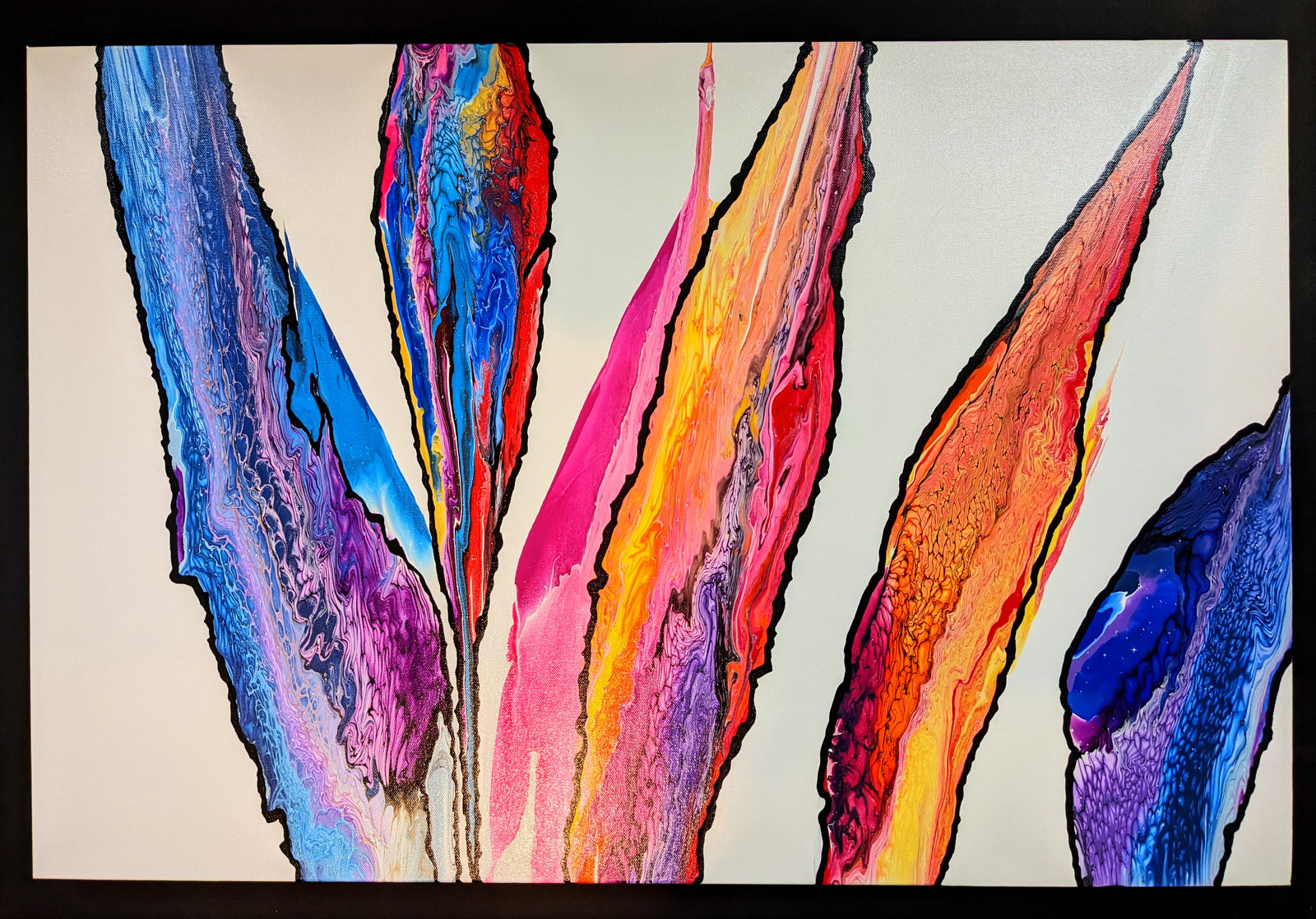 Canvas Art  - "Dawn to Dusk" 24" x 36" by Local Artist Sandra Barrett