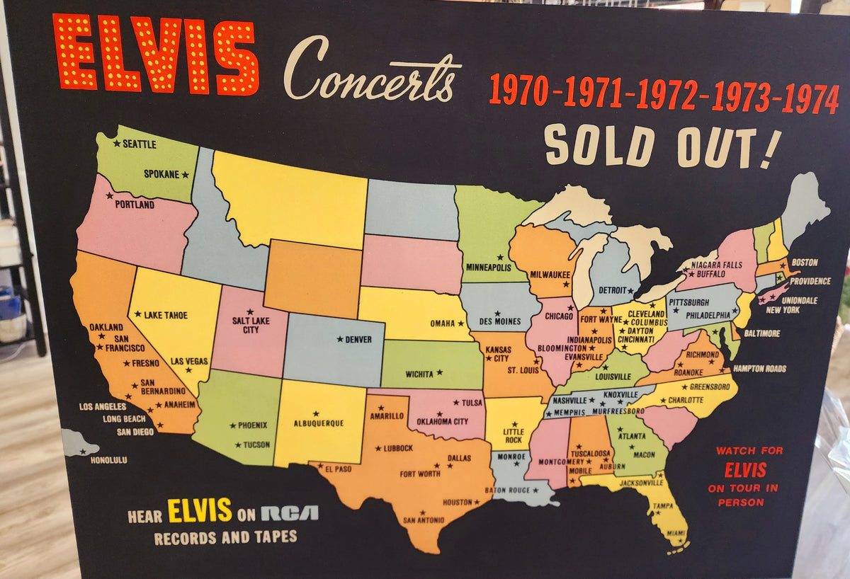 "Elvis on Tour" Print by Ron Olson