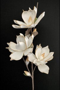 White/Gold Foam Flower 33.5 x16"