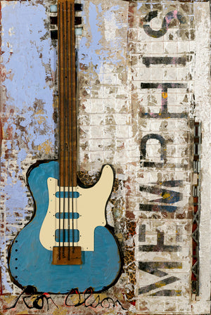 "Memphis Blue" signed PRINT of an original painting by local Memphian Ron Olson